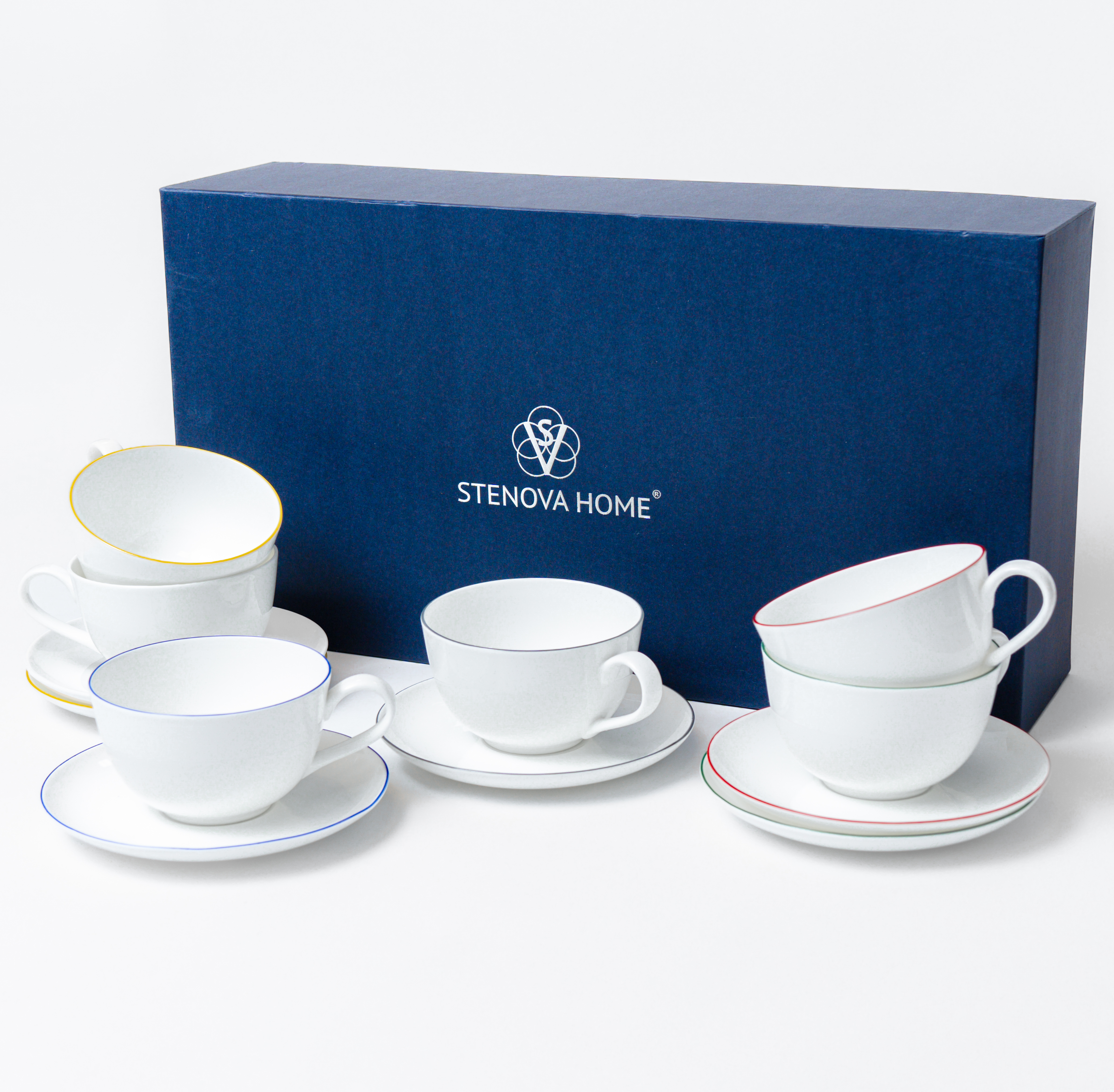 Подарочный набор чайных пар SYMBOL (микс цвета) - фото 3