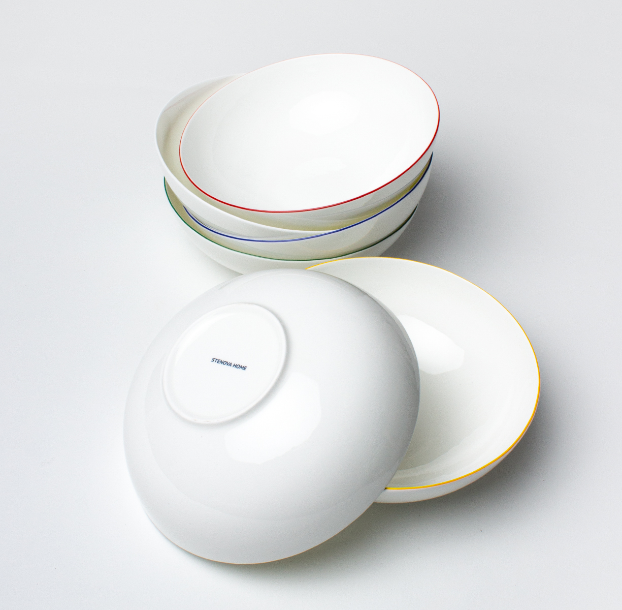 Подарочный набор тарелок глубоких SYMBOL  / СИМВОЛ (микс цвета) - фото 3