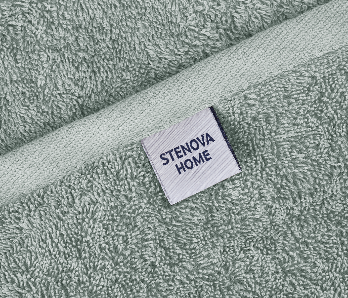 Полотенце махровое IDEAL (серо-зеленый) - фото 5