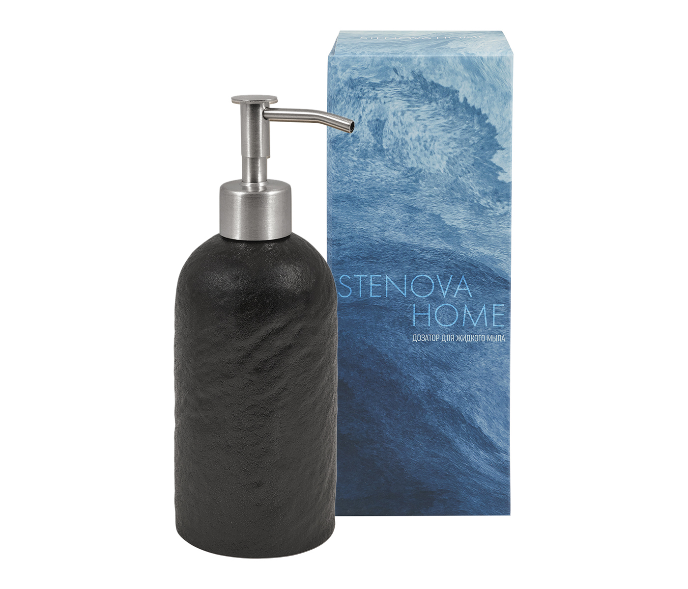 Дозатор для жидкого мыла / лосьона LAVA / ЛАВА черный - фото 3