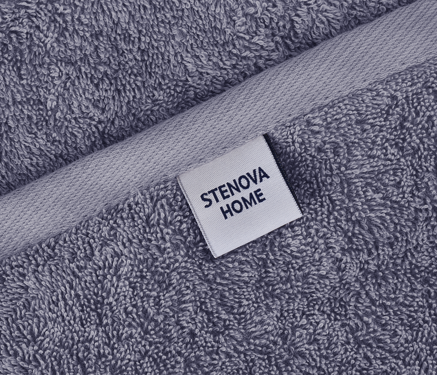 Полотенце махровое IDEAL (серо-синий) - фото 5