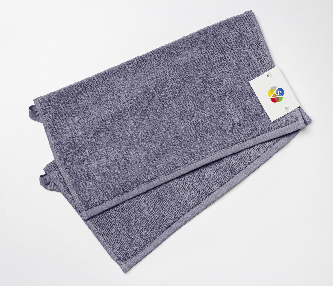 Набор полотенец махровых IDEAL (серо-синий, 2 шт) - фото 1