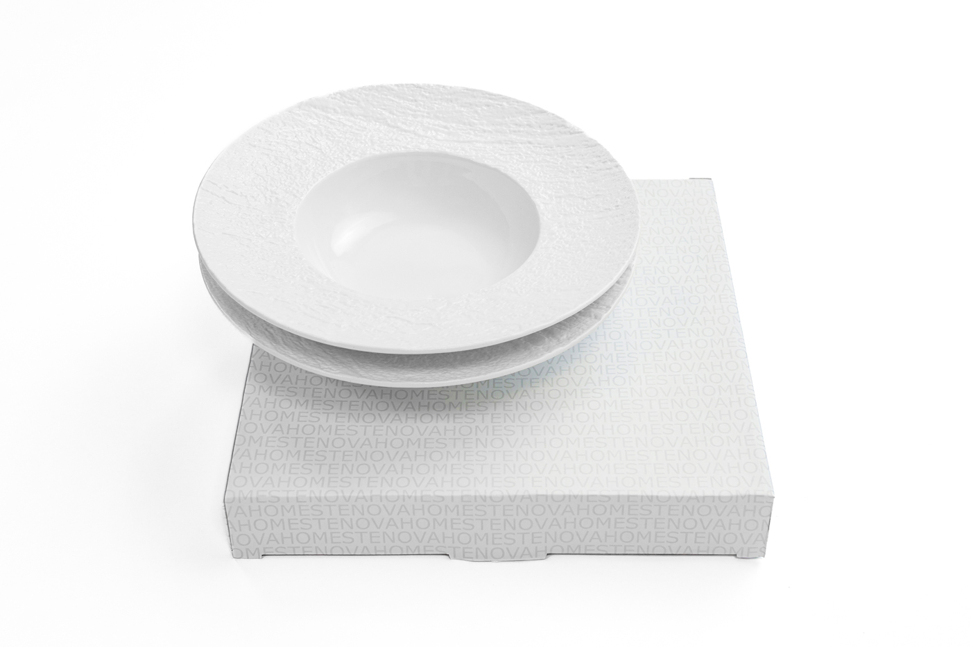 Набор тарелок глубоких с полями LAVA (белый, 2шт) - фото 4