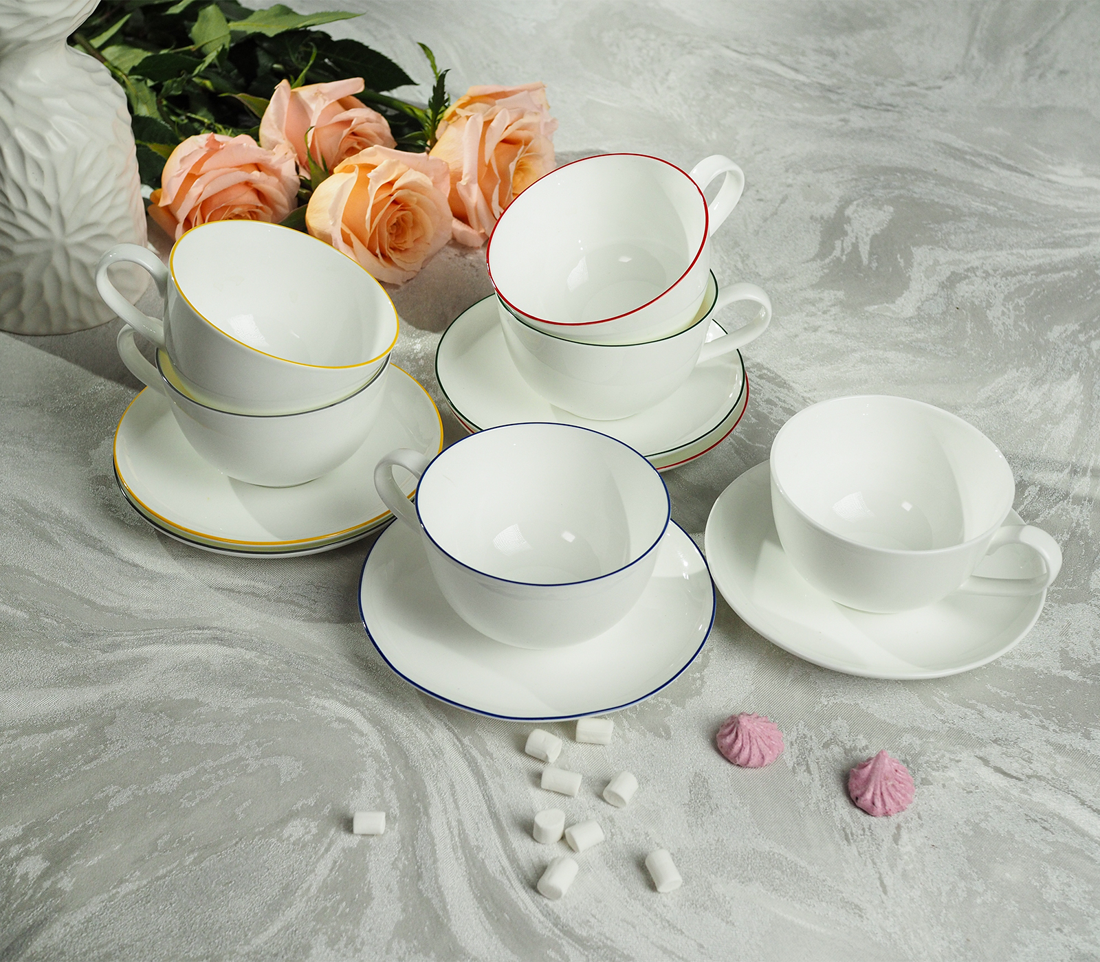 Подарочный набор чайных пар SYMBOL (микс цвета) - фото 1