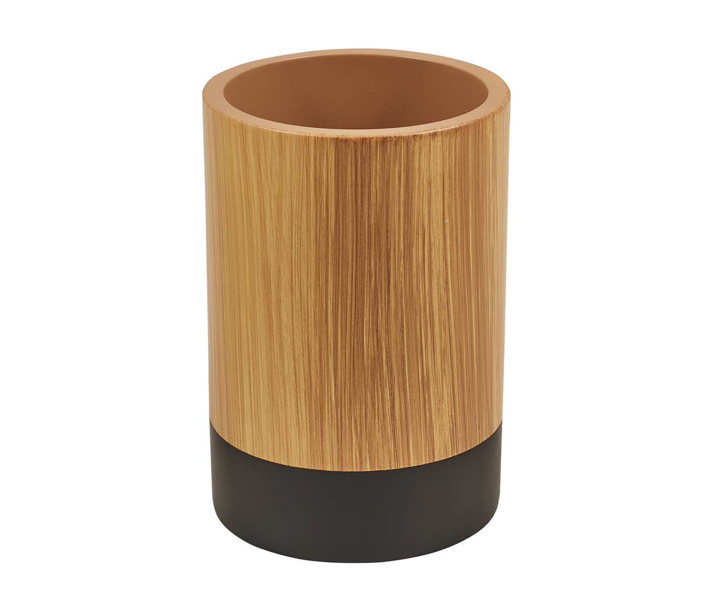 Стакан для зубных щеток ABRAU / АБРАУ коричнево-черный - фото 3