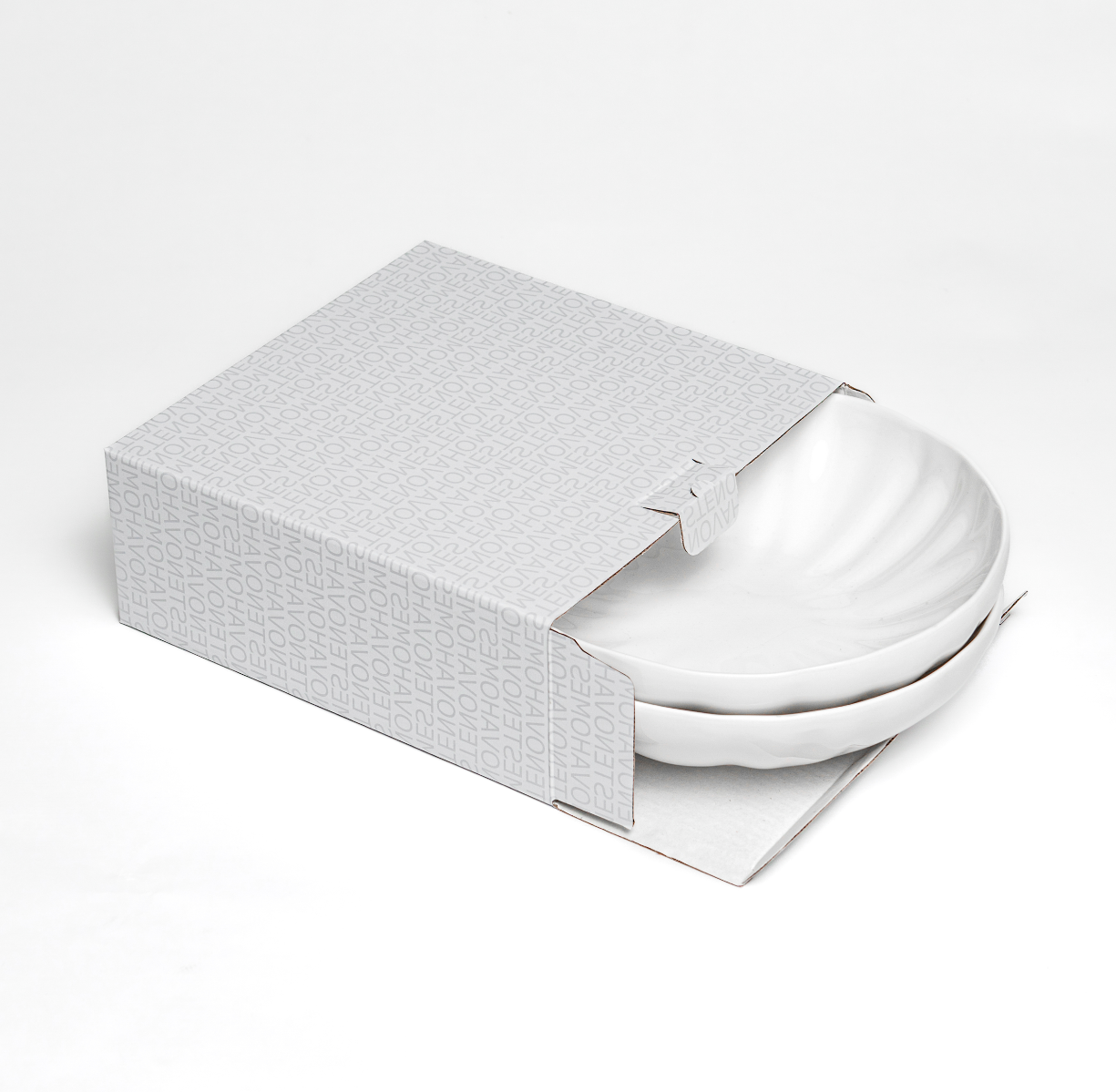 Набор глубоких тарелок LOTUS (белый, 2 шт) - фото 4