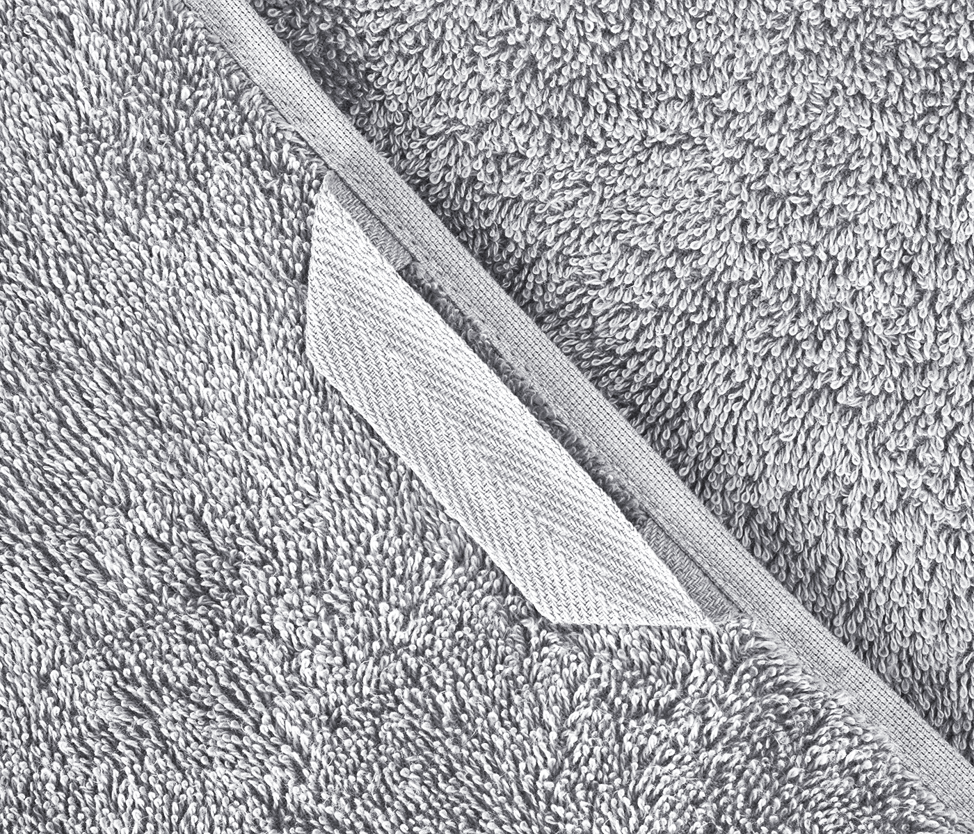 Полотенце махровое IDEAL (серо-голубой) - фото 4