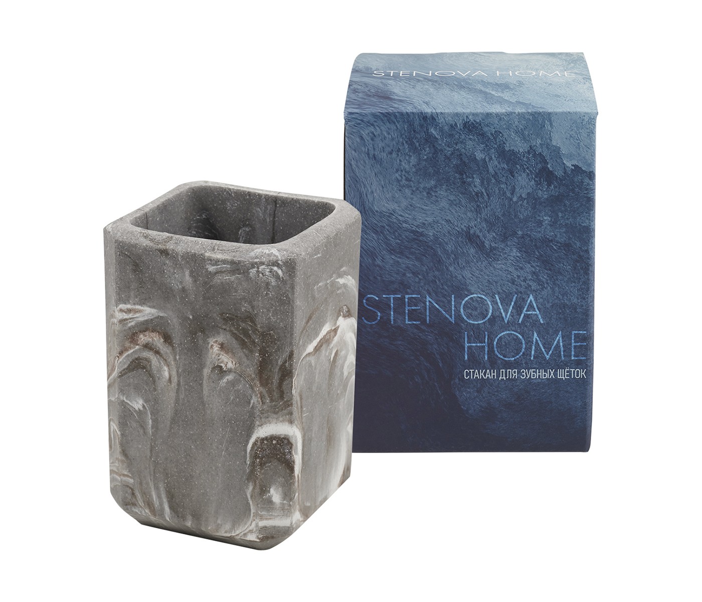 Стакан для зубных щеток LADOGA / ЛАДОГА серый - фото 3