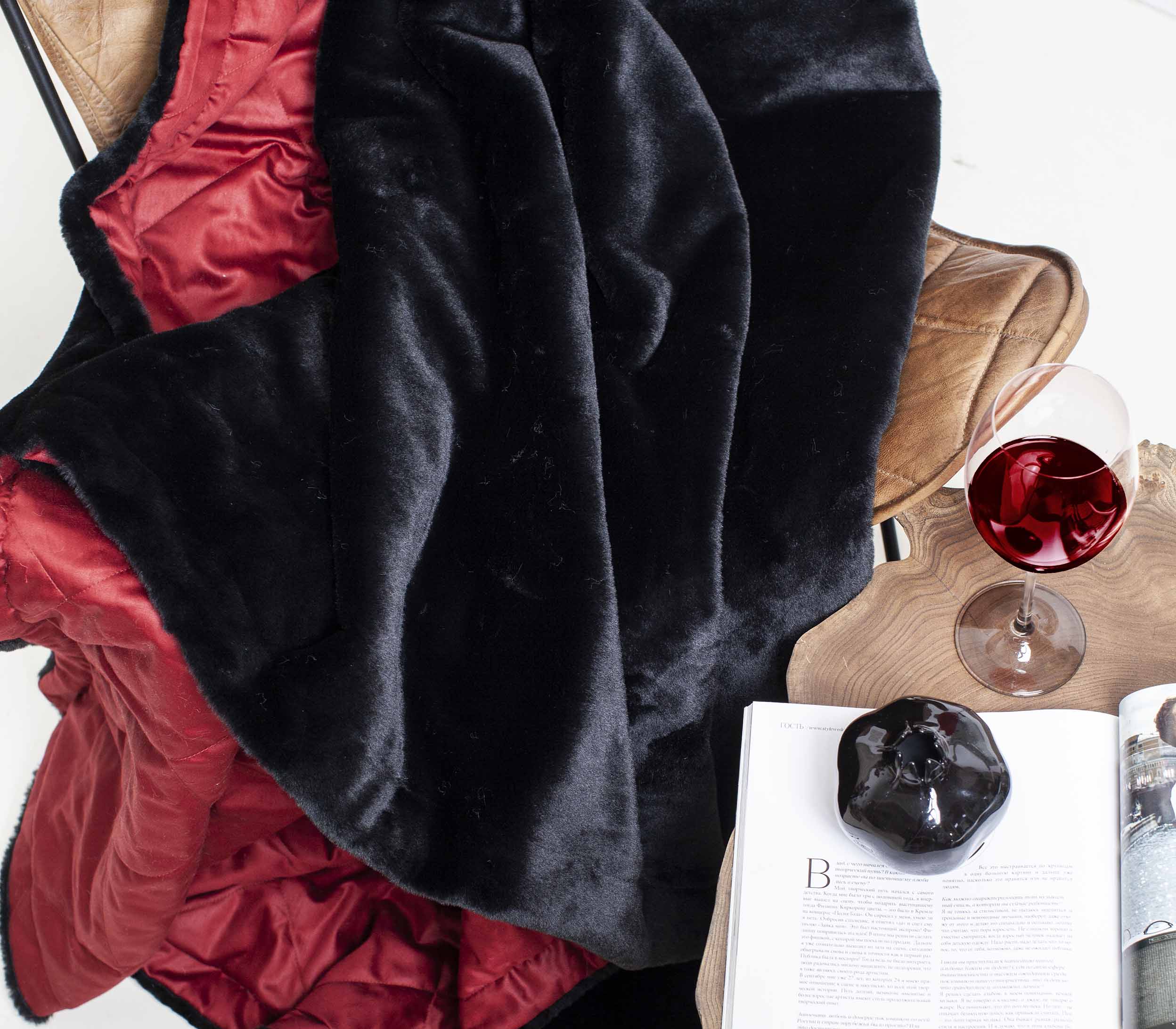 Плед меховой BLACK RUBY - фото 1