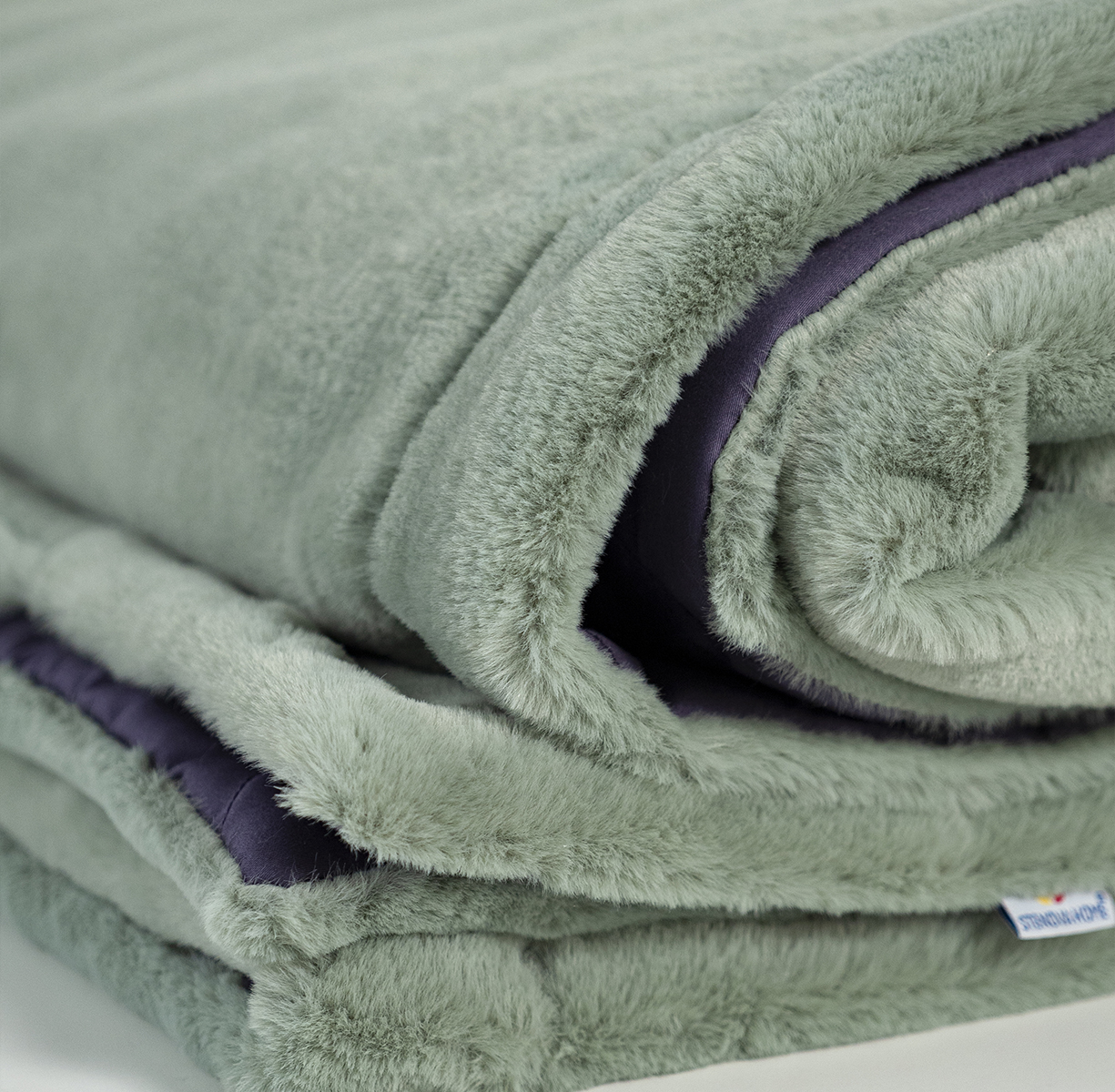 Плед меховой OLIVE GREEN - фото 4