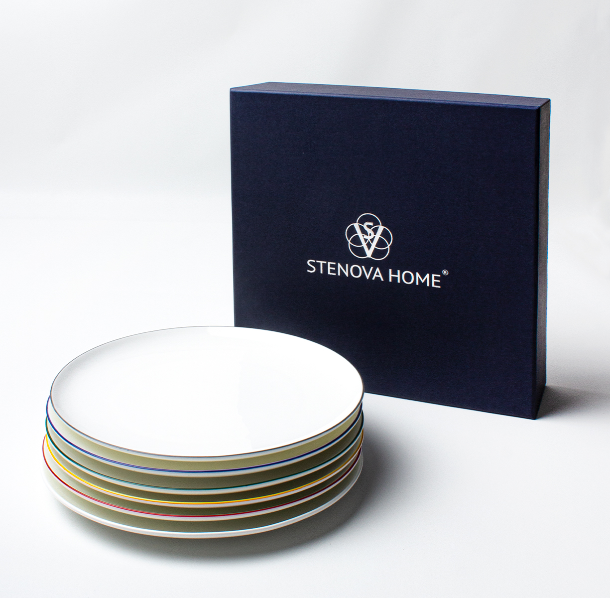 Подарочный набор тарелок закусочных SYMBOL (микс цвета) - фото 3