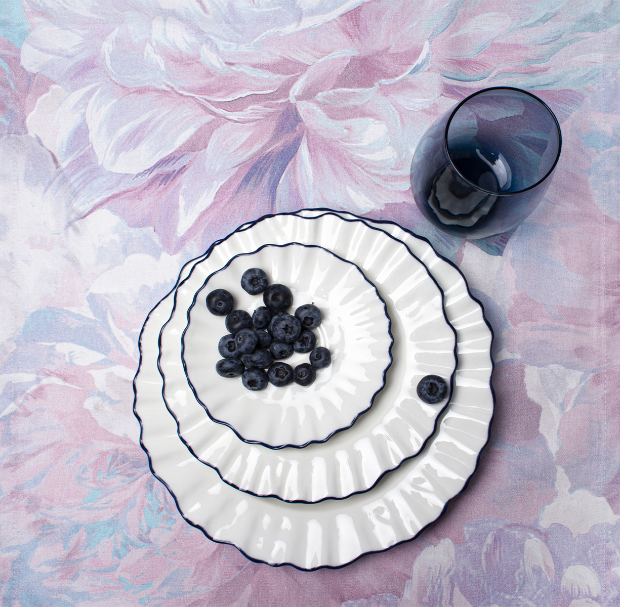 Дорожка сервировочная Kamilla (голубая) - фото 3