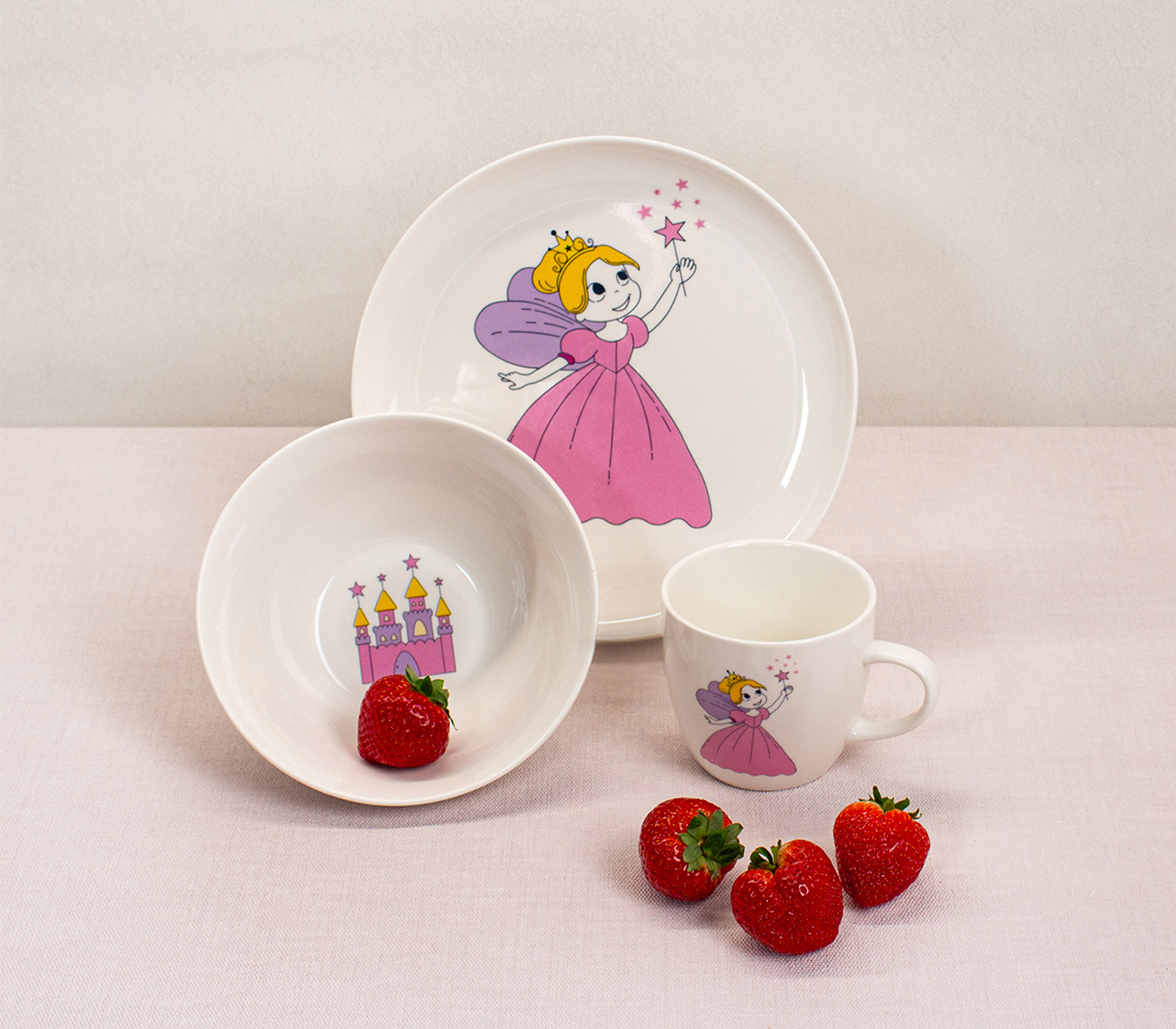 Подарочный набор детской фарфоровой посуды PRINCESS - фото 1