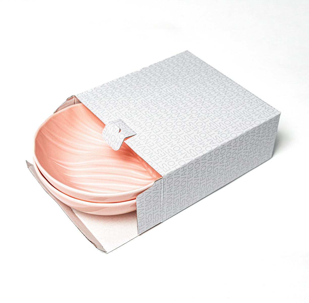 Набор глубоких тарелок BALI (розовый, 2 шт) - фото 4