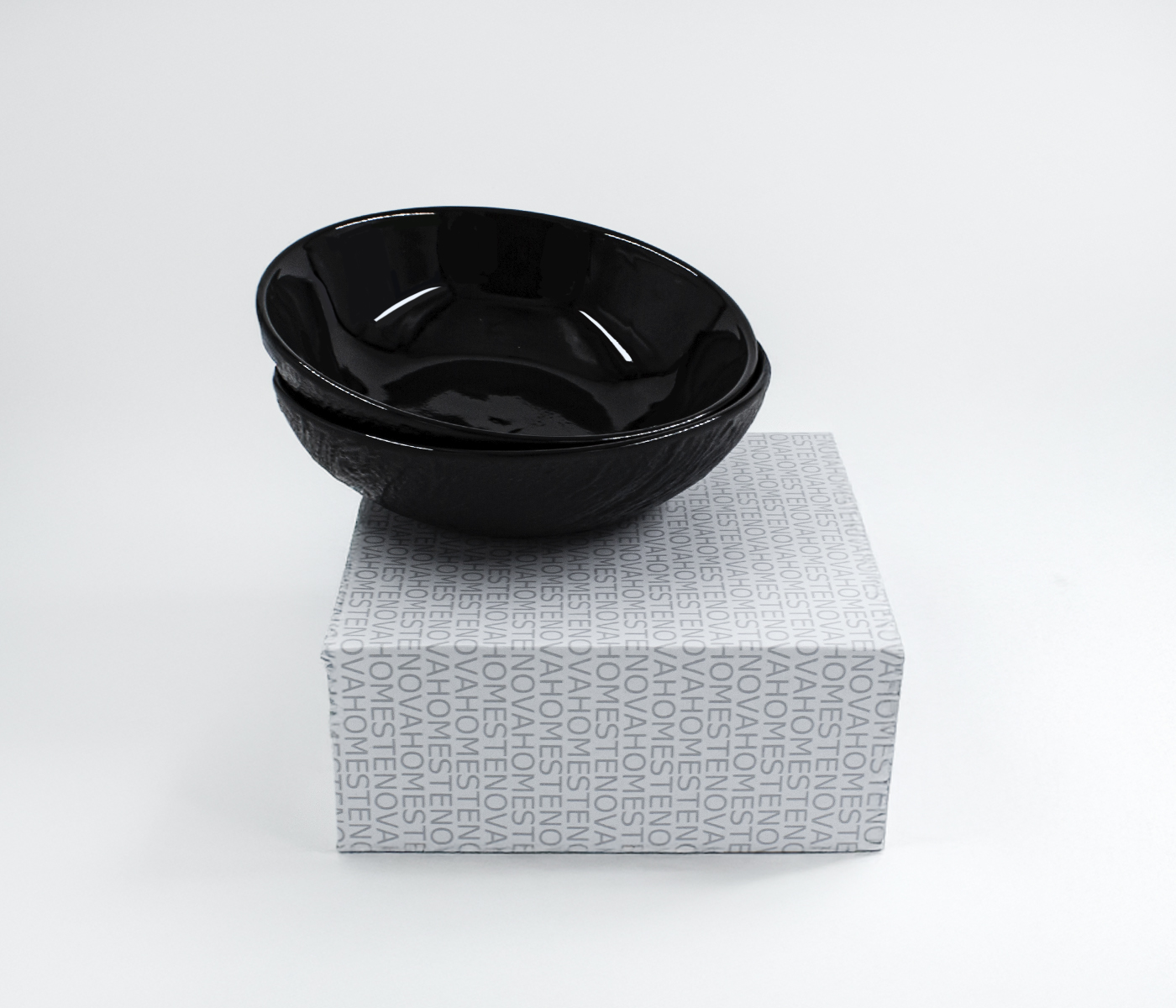 Набор тарелок глубоких LAVA (черный, 2шт) - фото 3