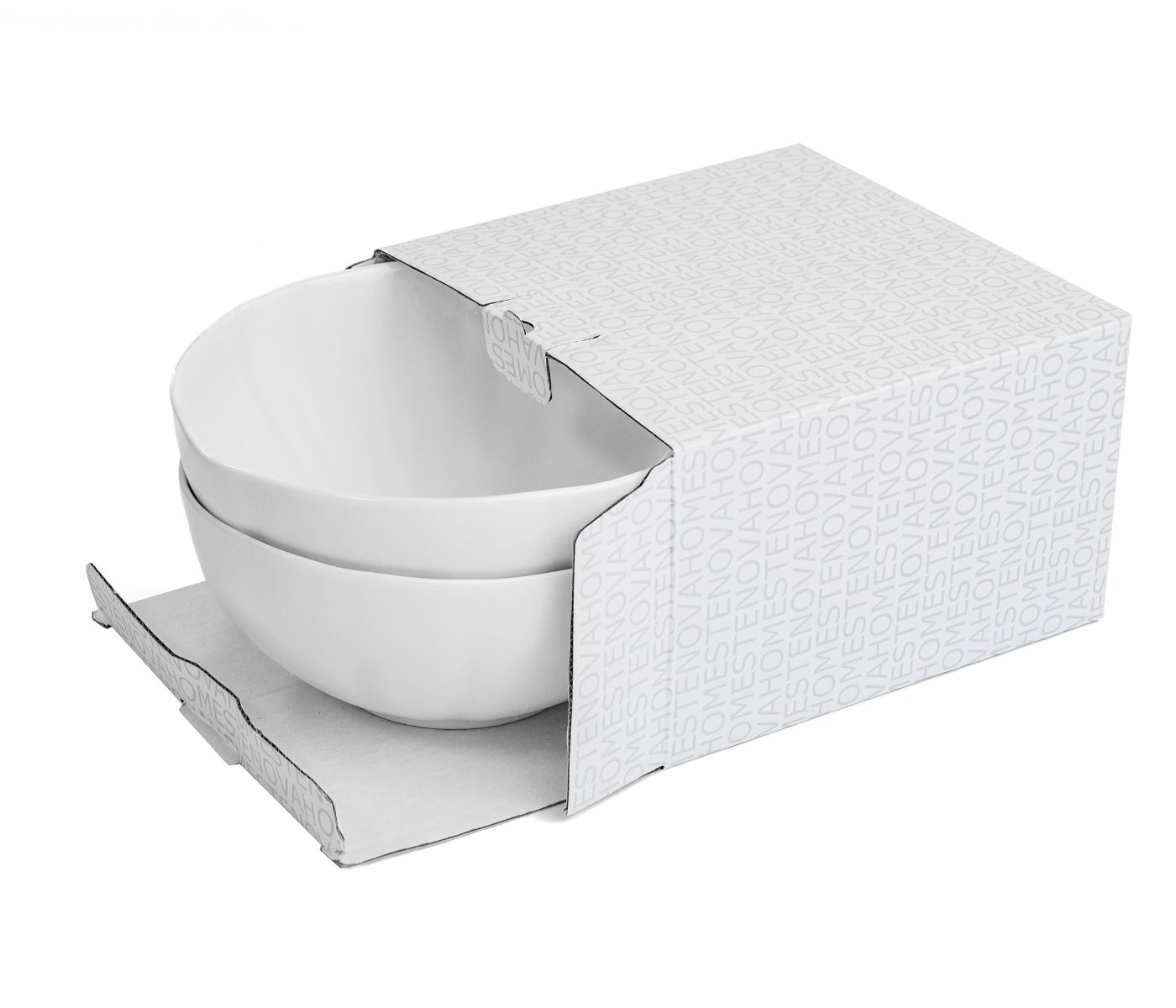 Набор салатников LOTUS  (маленькие, белые, 2 шт) - фото 5