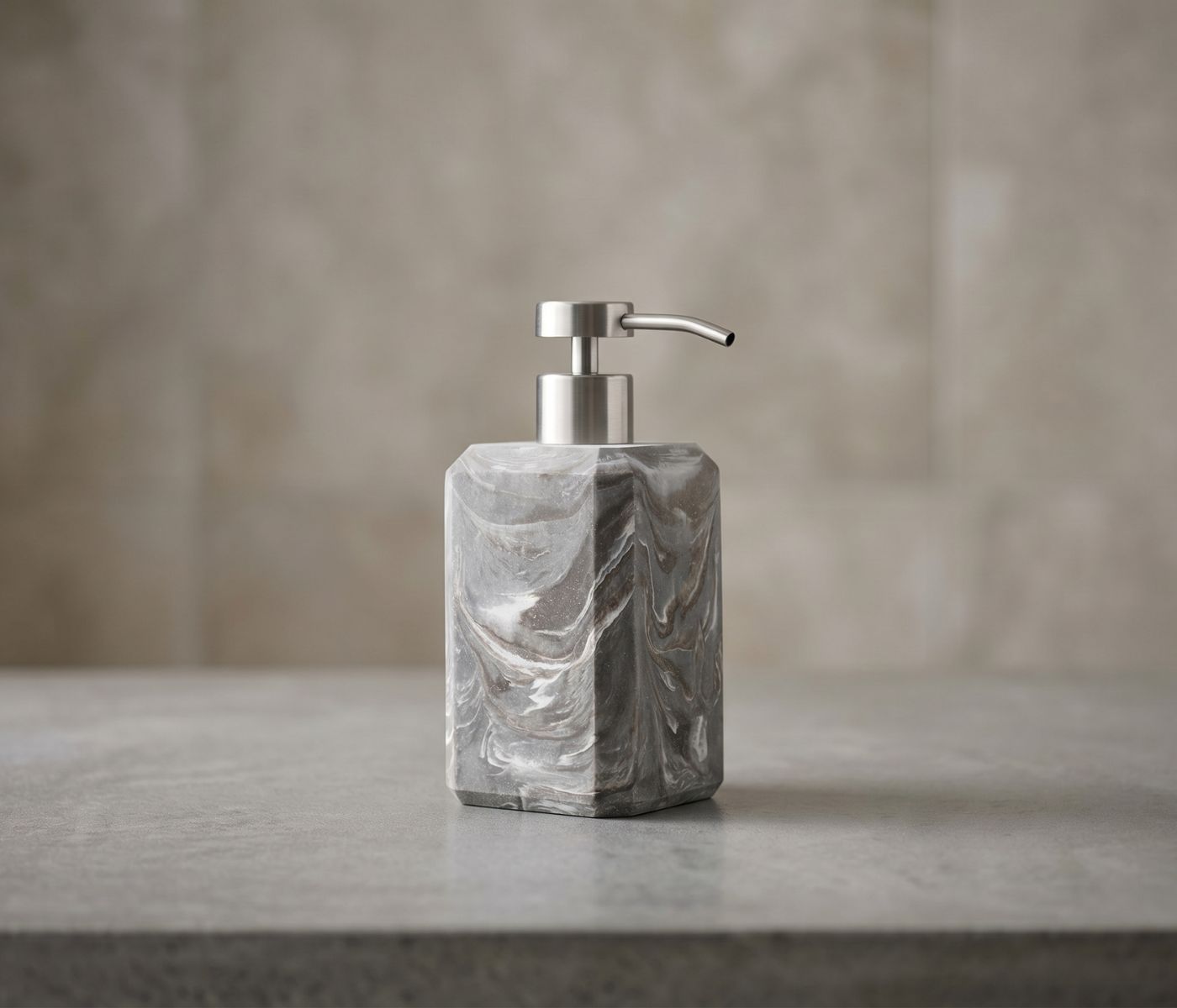 Дозатор для жидкого мыла/лосьона LADOGA / ЛАДОГА серый - фото 1