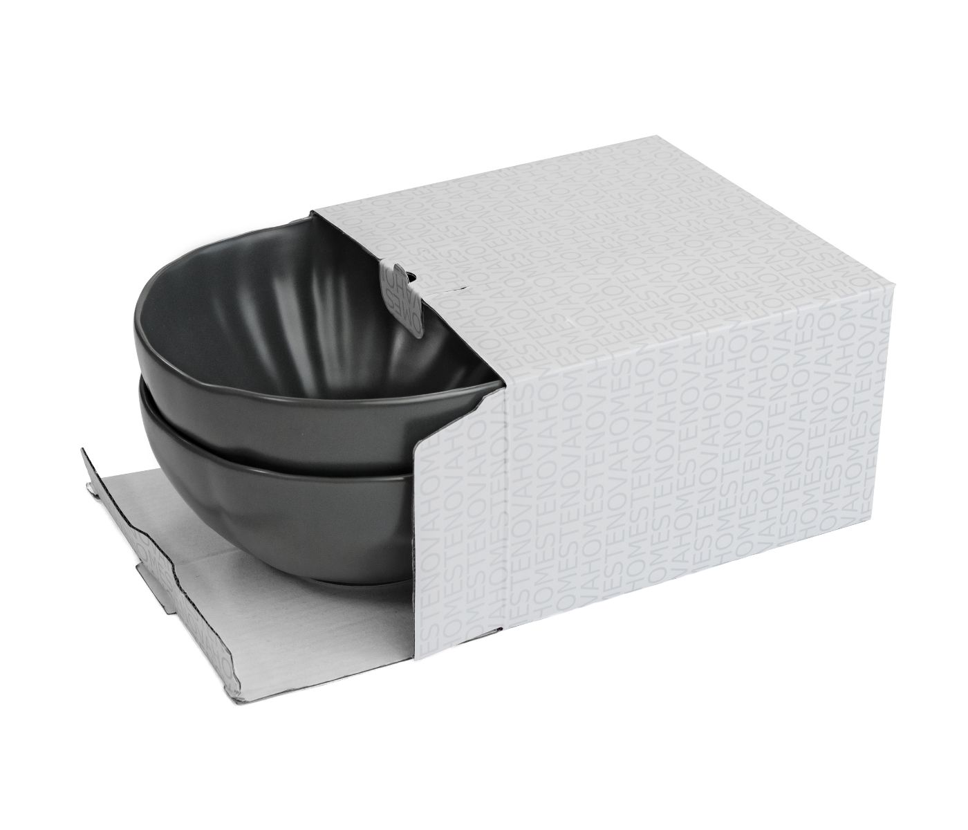 Набор салатников LOTUS (маленькие, графитовые, 2 шт) - фото 4