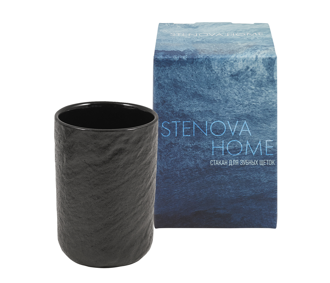 Стакан для зубных щеток LAVA / ЛАВА черный - фото 5