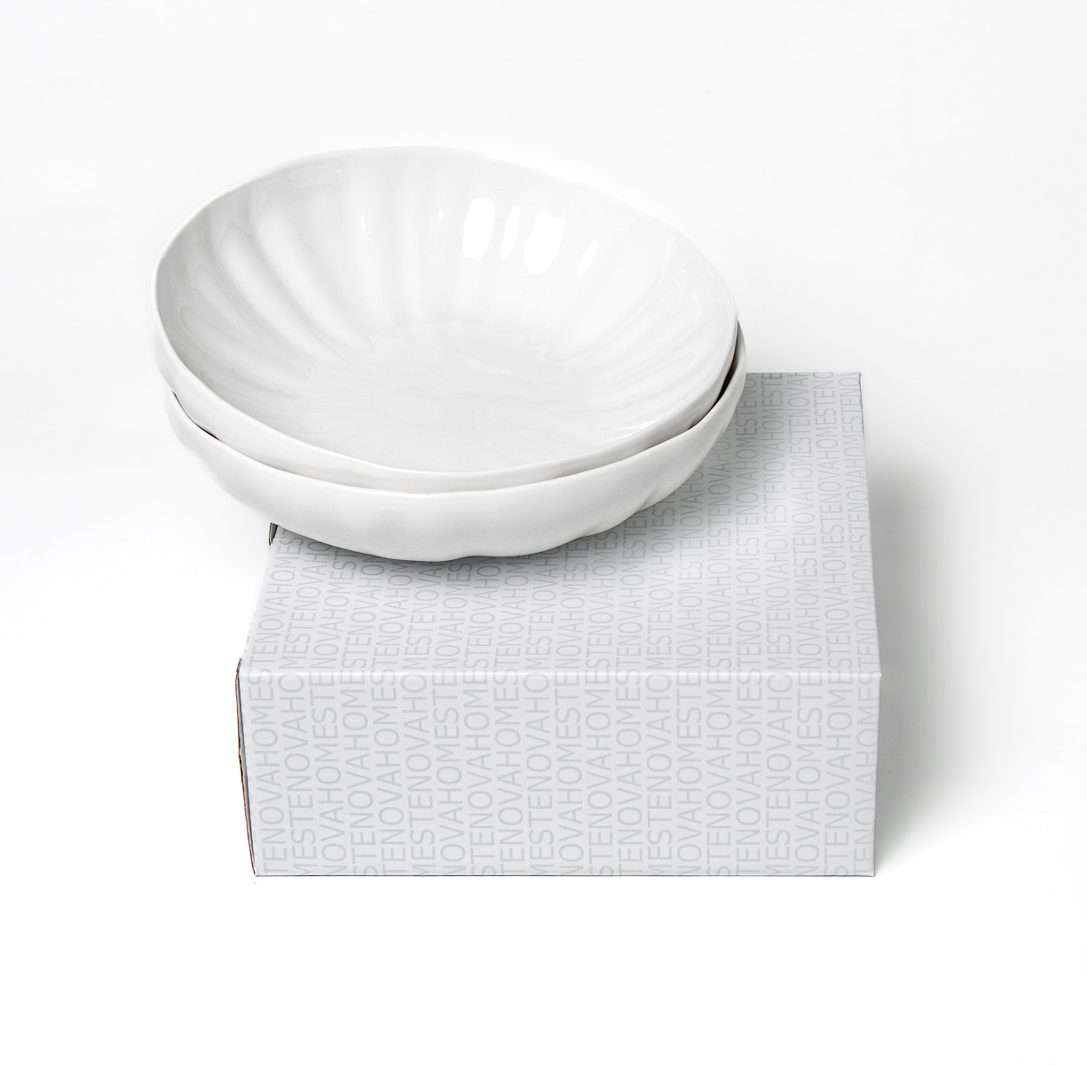 Набор глубоких тарелок LOTUS (белый, 2 шт) - фото 3
