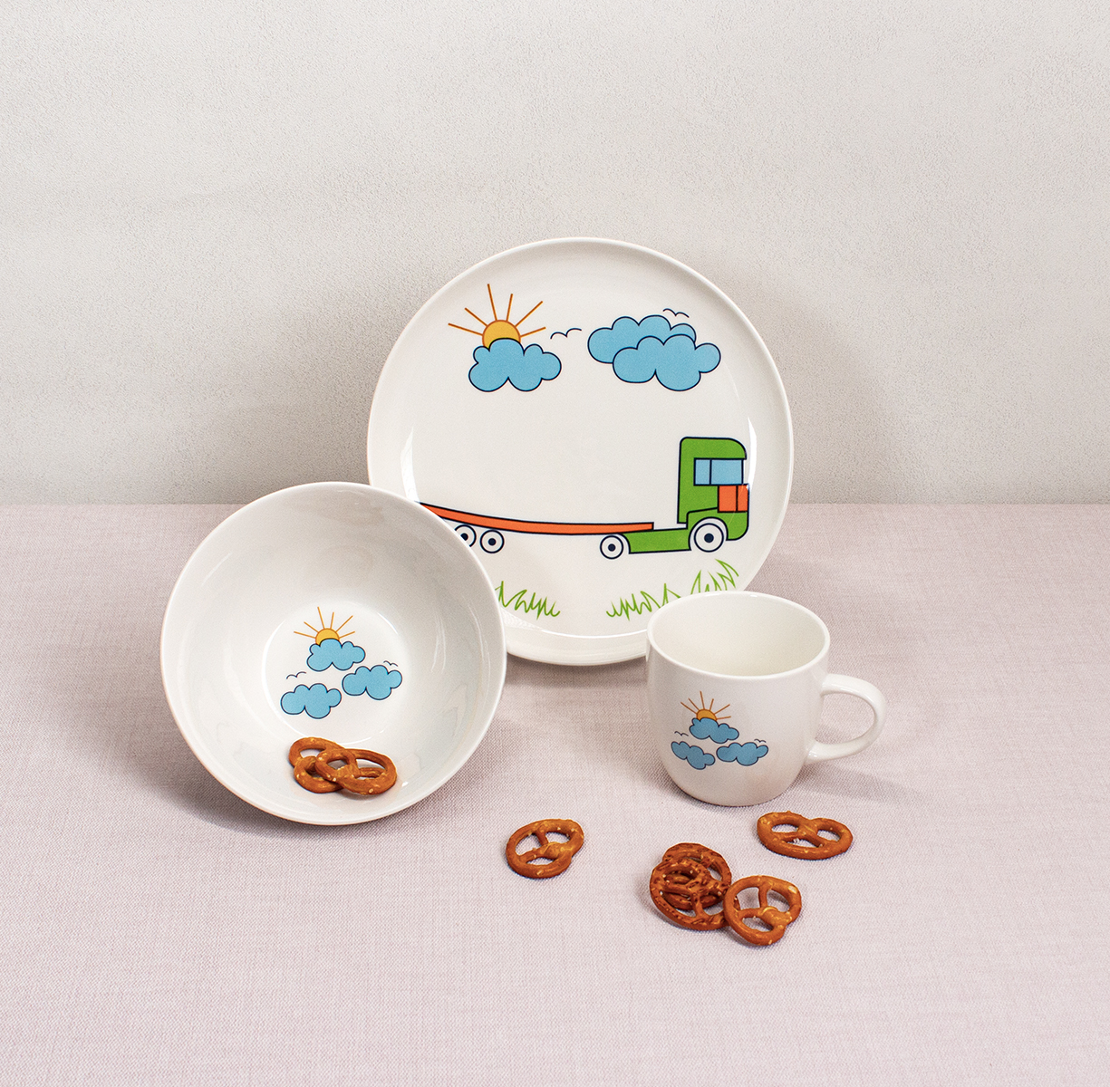 Подарочный набор детской фарфоровой посуды TRUCK - фото 2