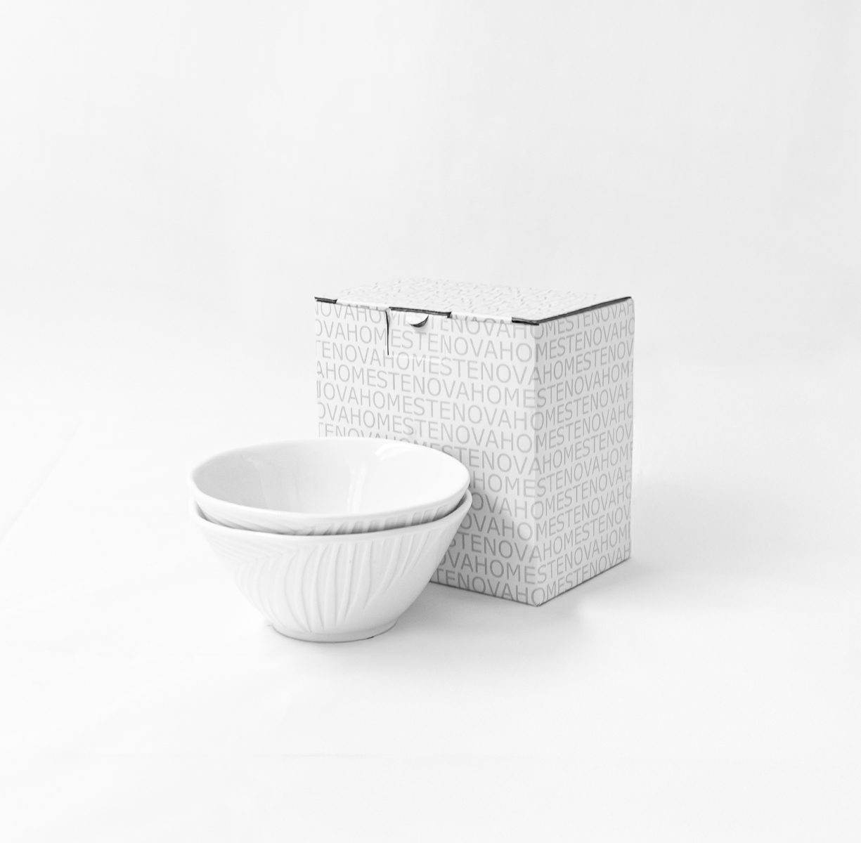 Набор салатников BALI (маленькие, белые, 2 шт) - фото 3