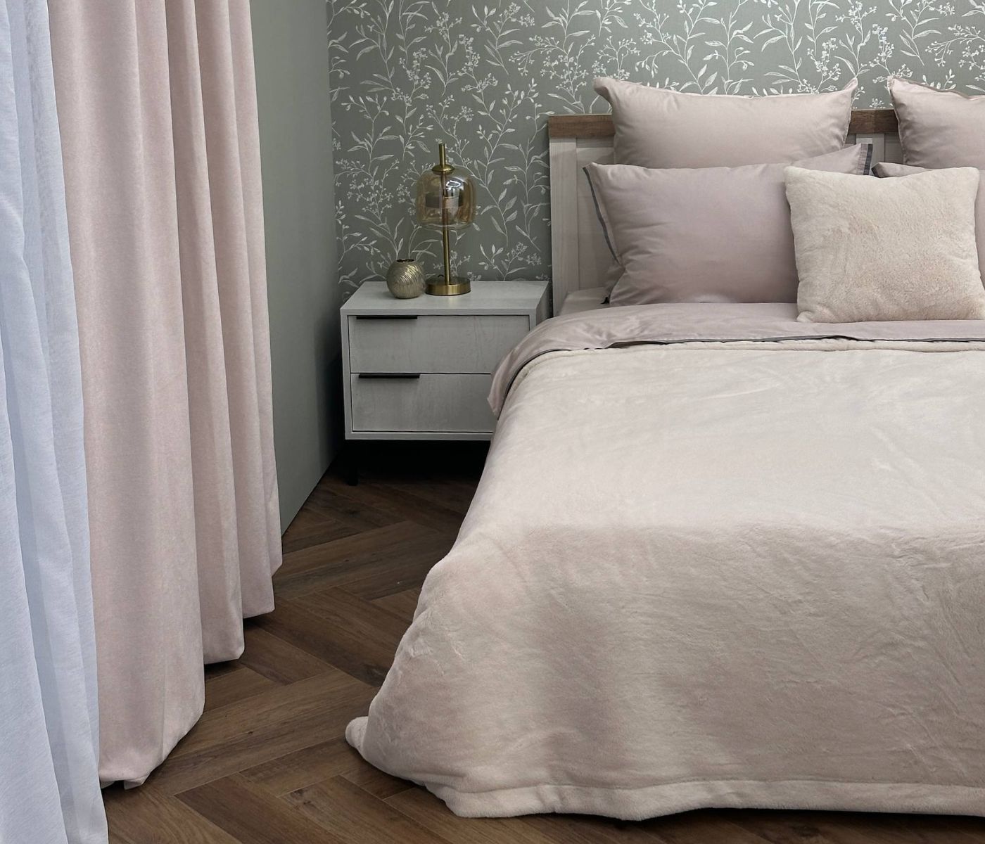 Покрывало меховое стеганое VANILLA LATTE - фото 2