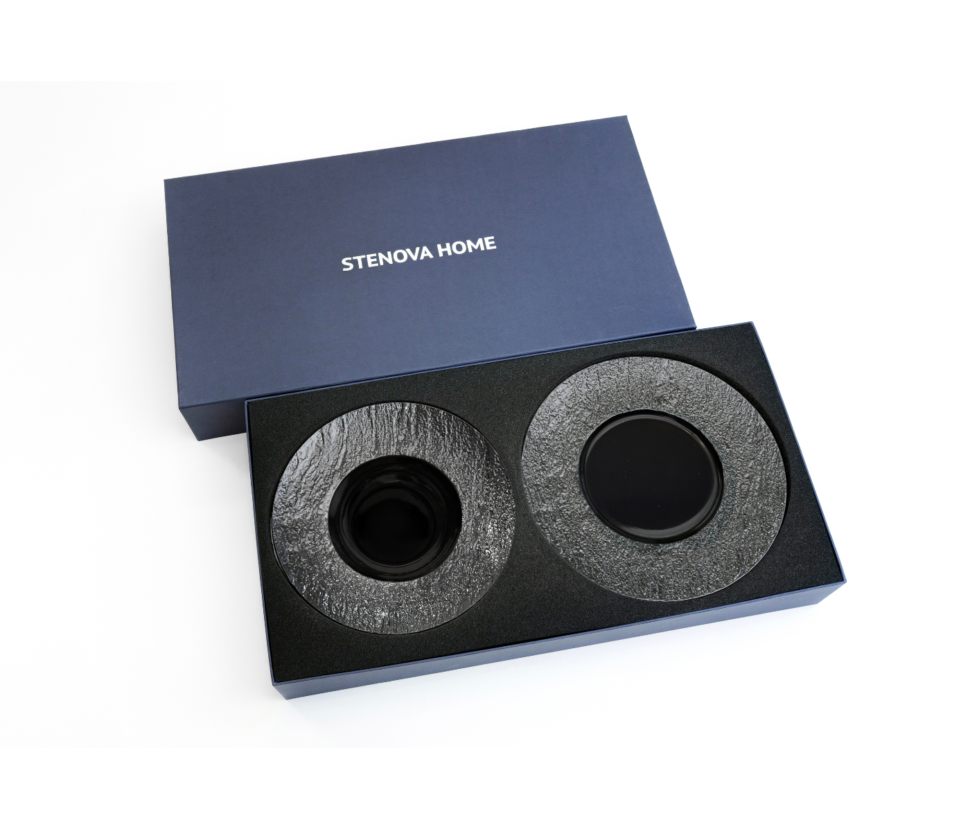 Подарочный набор тарелок LAVA (чёрный) - фото 2