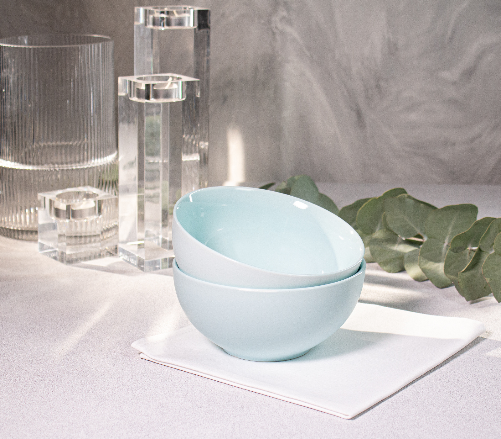 Набор глубоких тарелок PATIO (голубой, 2 шт) - фото 1