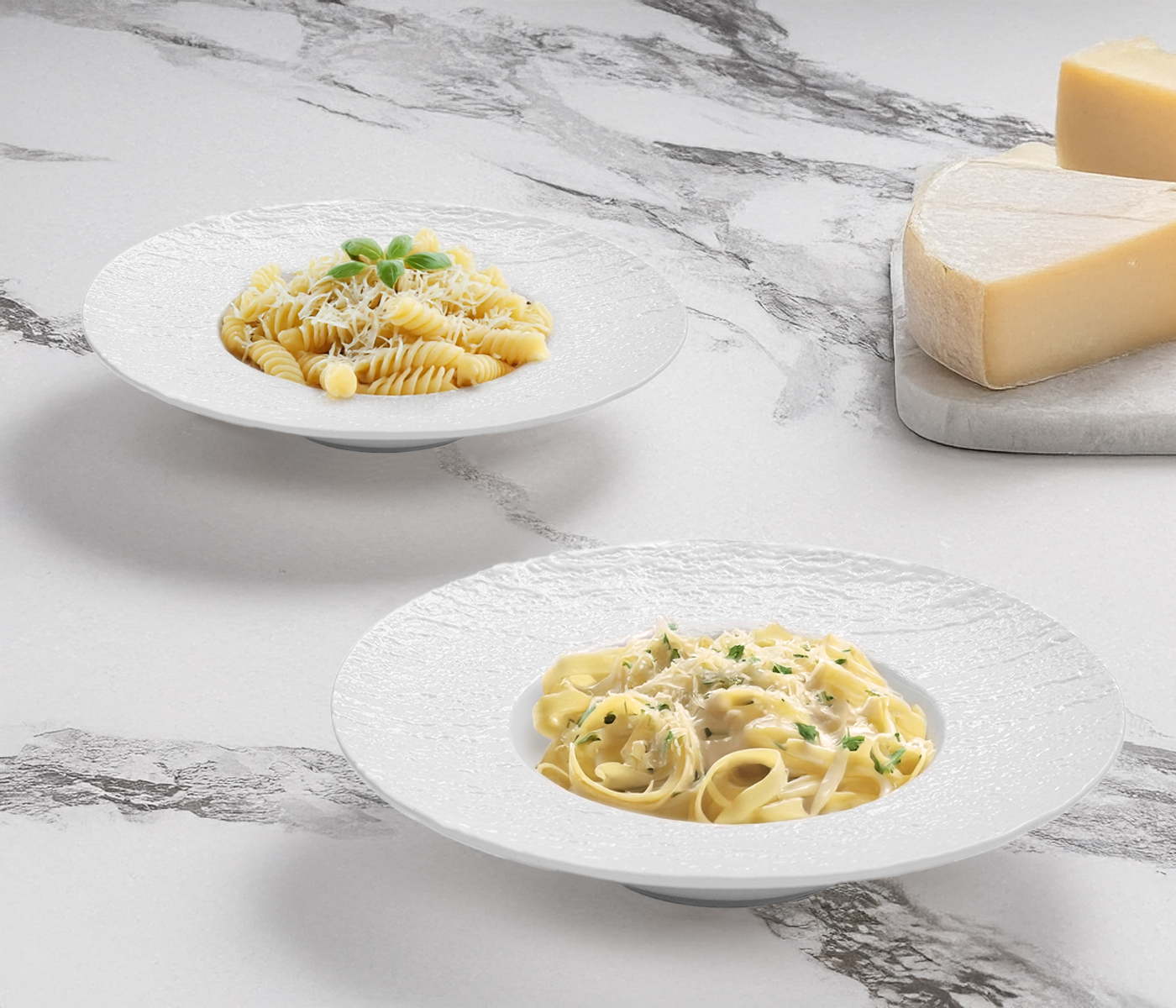 Набор тарелок глубоких с полями LAVA (белый, 2шт) - фото 1