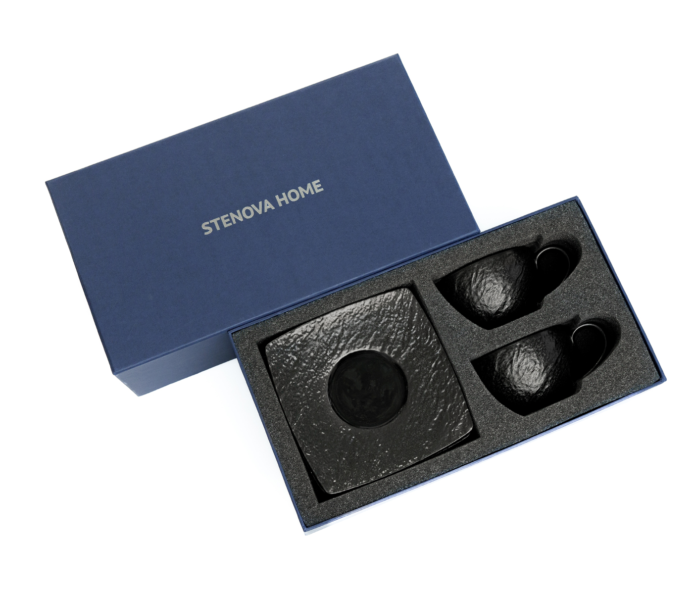 Подарочный набор чайных пар LAVA (чёрный) - фото 4