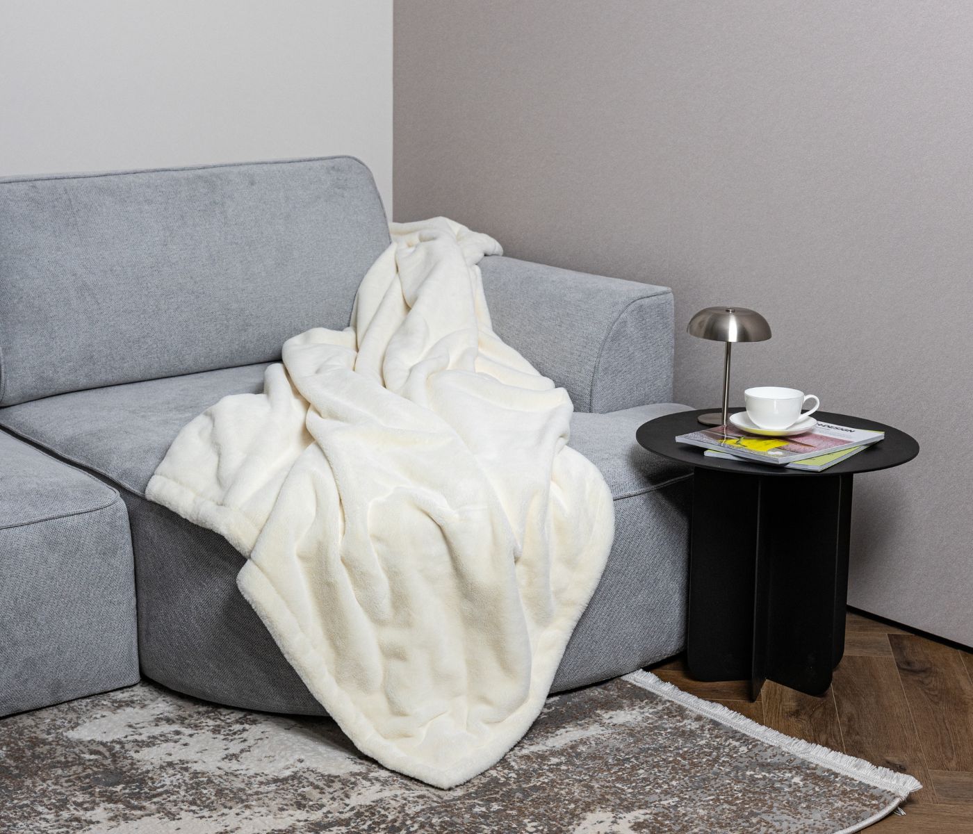 Покрывало меховое стеганое MILKY SHAKE. - фото 5