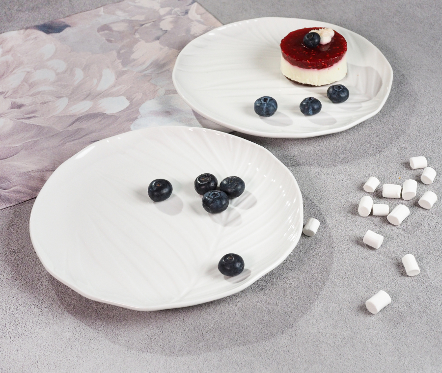 Набор тарелок закусочных BALI (белый, 2 шт)