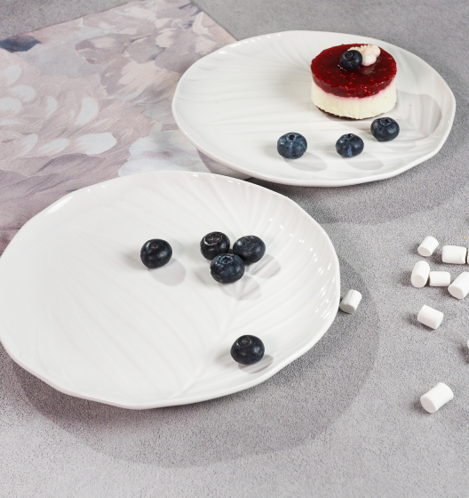 Набор тарелок закусочных BALI (белый, 2 шт)