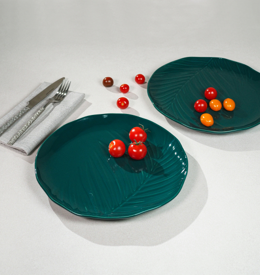Набор тарелок обеденных BALI (зеленый, 2 шт)
