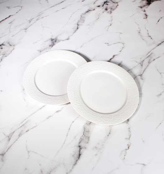 Набор тарелок обеденных ONEGA (белый, 2 шт)