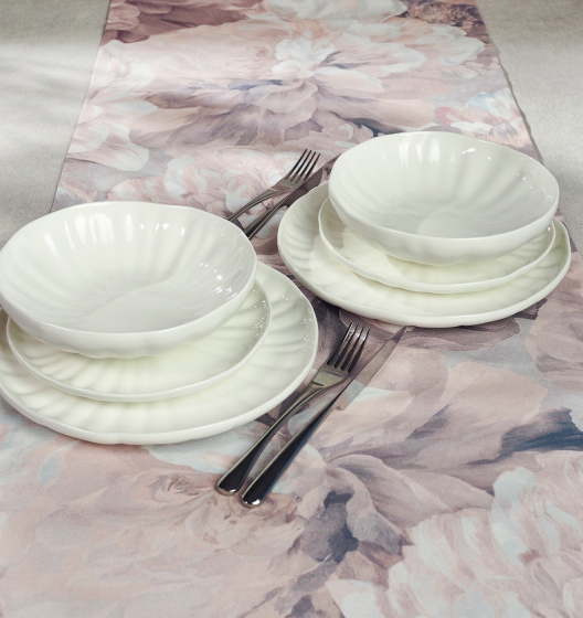 Подарочный набор тарелок LOTUS (белый) ОЖИДАЕМ ПОСТУПЛЕНИЕ