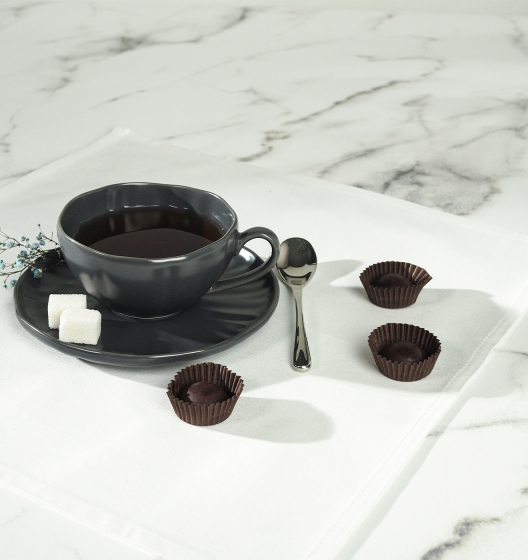 Чайная пара LOTUS  (графитовый, 1 шт)