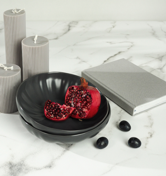 Набор глубоких тарелок LOTUS (графитовый, 2 шт)