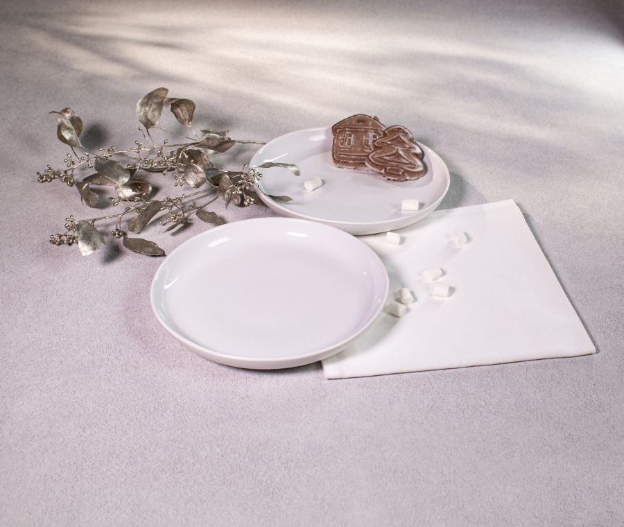 Набор тарелок закусочных PATIO (белый, 2 шт)