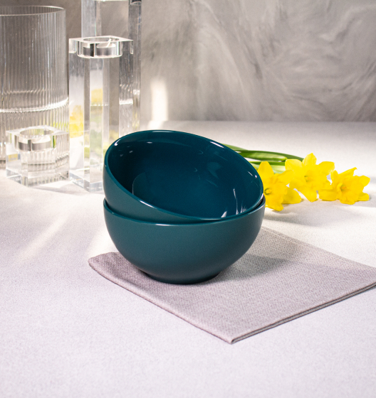 Набор глубоких тарелок PATIO (зеленый, 2 шт)