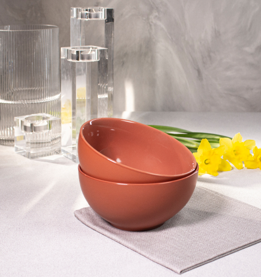 Набор глубоких тарелок PATIO (терракотовый, 2 шт)