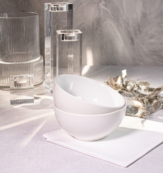 Набор глубоких тарелок PATIO (белый, 2 шт)