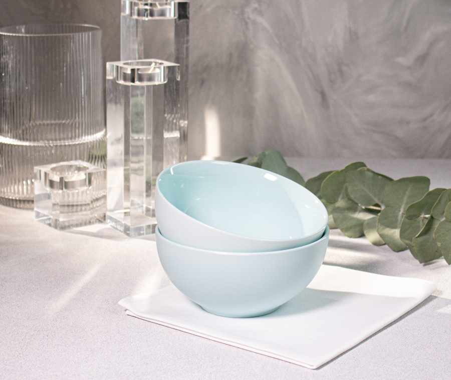 Набор глубоких тарелок PATIO (голубой, 2 шт)