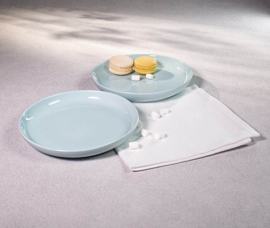 Набор тарелок закусочных PATIO (голубой, 2 шт)