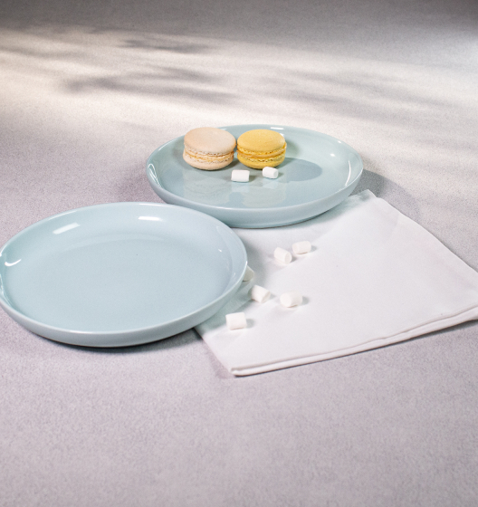 Набор тарелок закусочных PATIO (голубой, 2 шт)