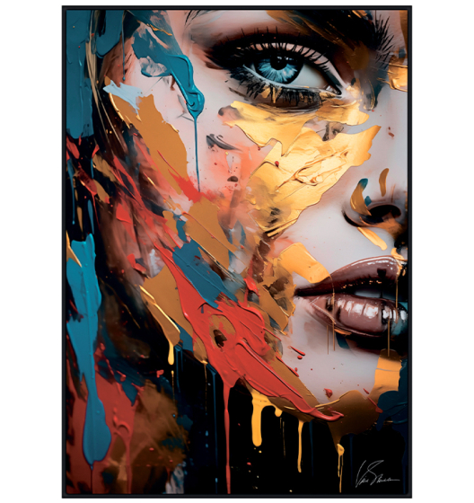 Картина на холсте в раме SHE арт.8257044