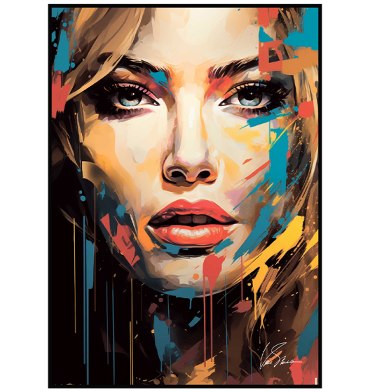 Картина на холсте в раме SHE арт.8257045