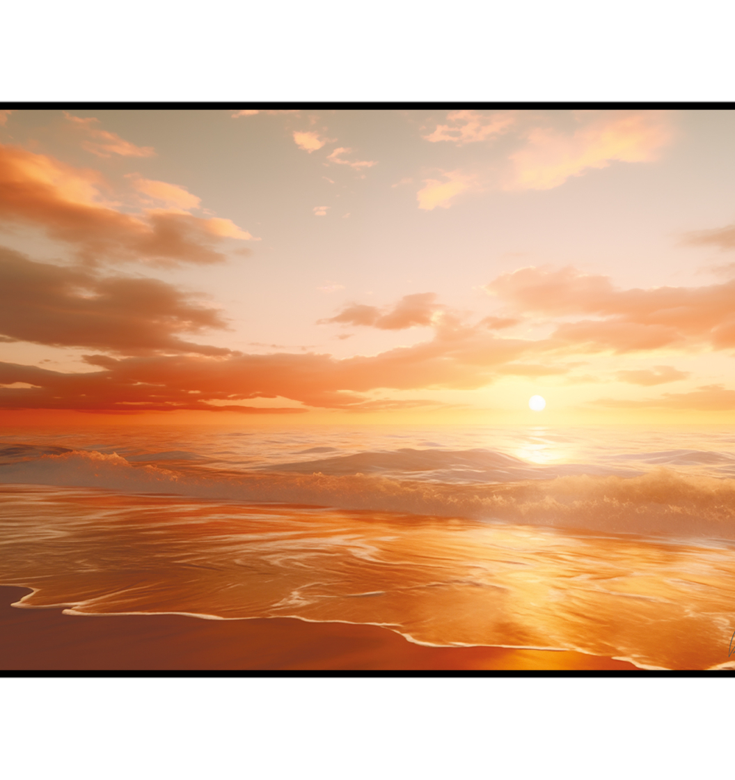 Картина на холсте в раме SUNSET арт.8271042