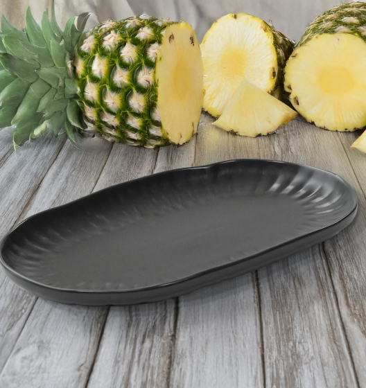 Набор блюд сервировочных LOTUS  (маленькие, графитовые, 2 шт)